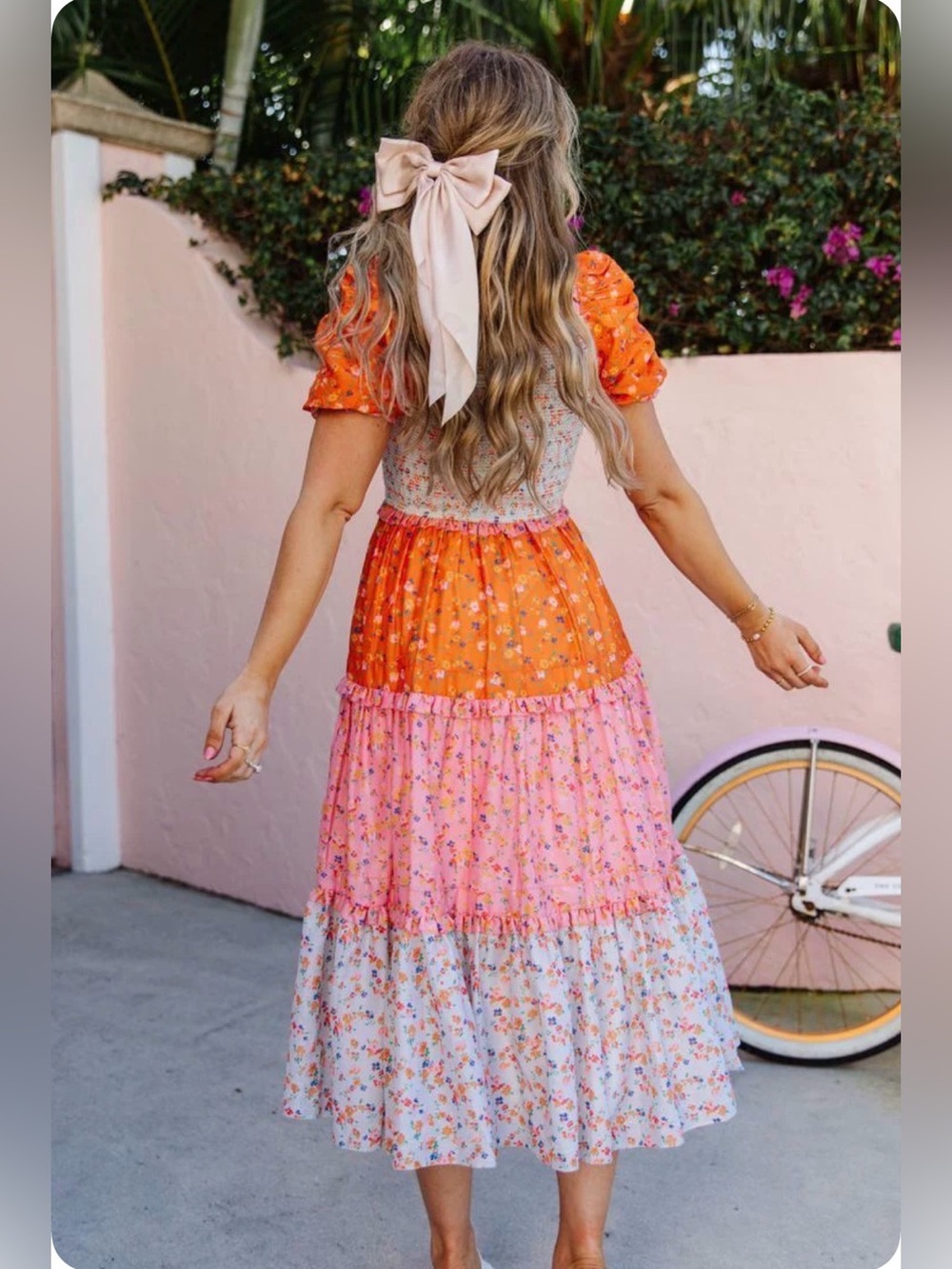 🌸 NWT Ivy City Co Emily Dress in Sorbet - Floral Midi - Cottagecore - Viral - Picture 2 of 8